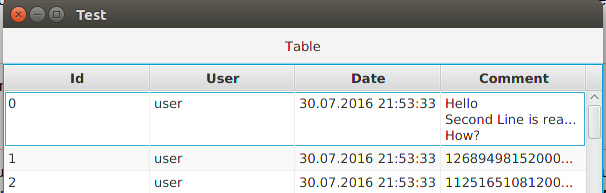 TableView in default mode. Cutting off long text.